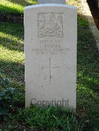 Salonika (Lembet Road) Military Cemetery - Barker, John